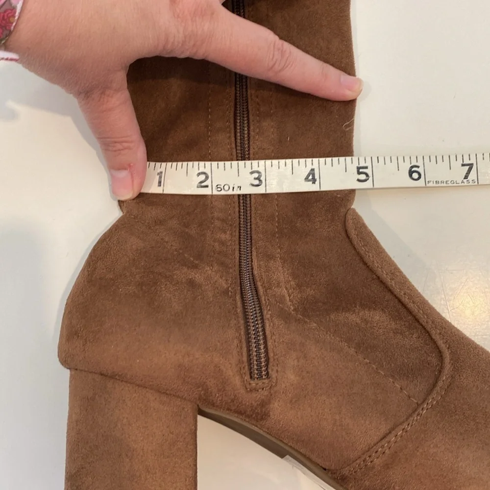Forever 21 Over the Knee Block‎ Heeled Boots Cottagecore Size 10